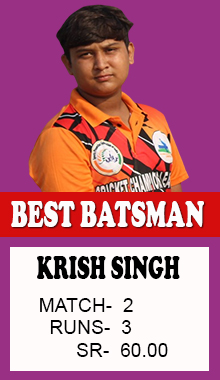 Krish Singh Best Batsman